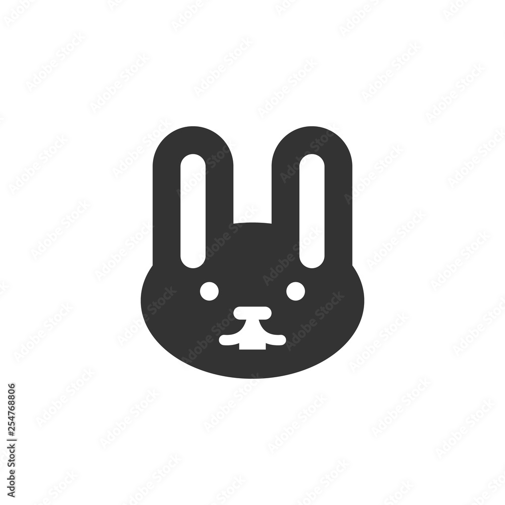 Poster bunny icon. element of easter holidays for mobile concept and web apps. detailed bunny icon can be u