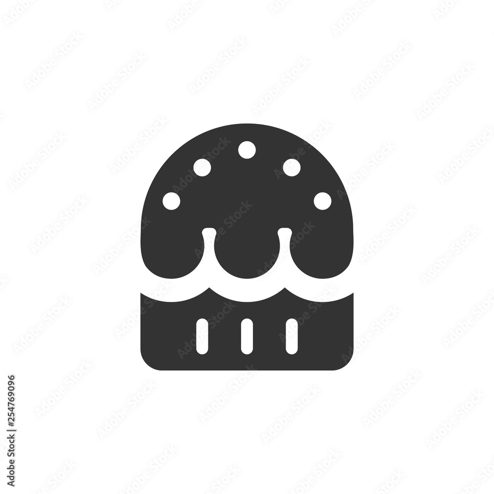 Poster cake icon. element of easter holidays for mobile concept and web apps. detailed cake icon can be use