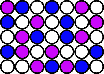Abstract circle pattern grid with grey colours