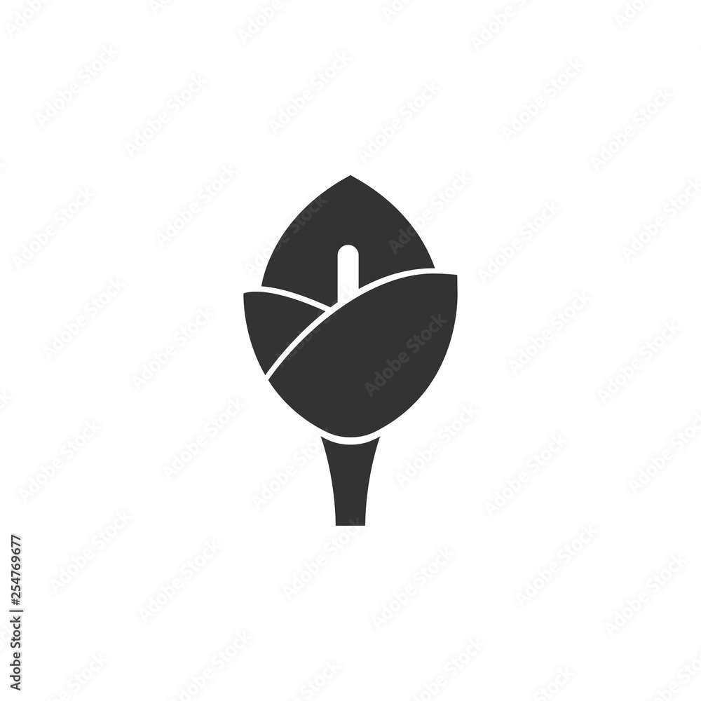 Poster Calla, lily icon. Element of Easter holidays for mobile concept and web apps. Detailed Calla, lily icon can be used for web and mobile