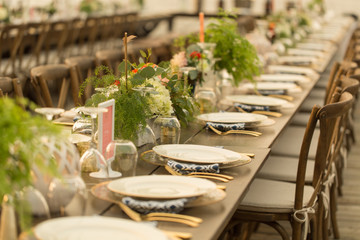 elegant event . table setting