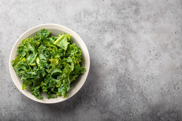 Bowl of fresh kale