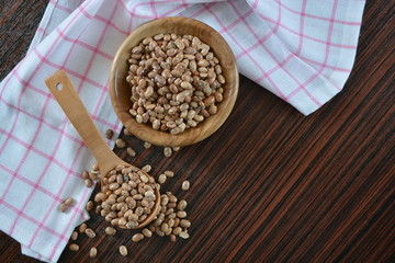 raw bean in a bowl