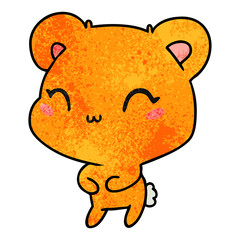 textured cartoon kawaii cute teddy bear