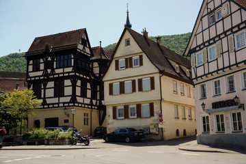 Bad Urach ancient town in baden wuerttemberg