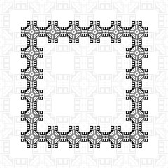 Art deco border frame