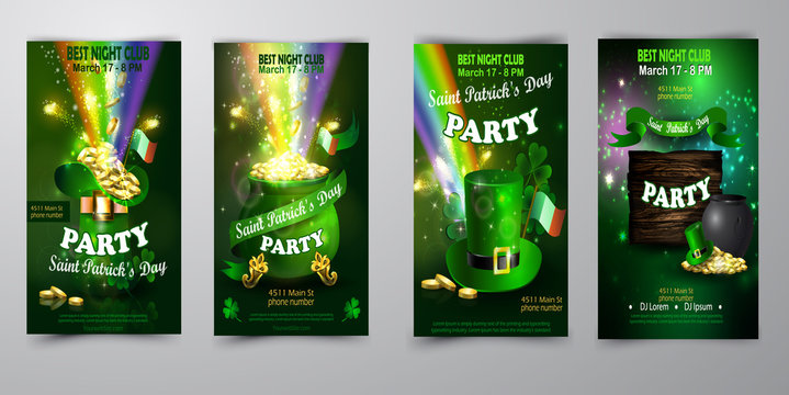 Vector St. Patrick S Day Poster Design Template