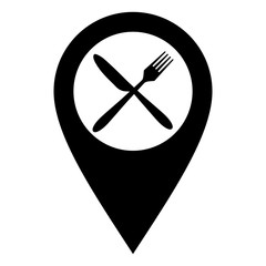 Besteck und Kartenmarkierung