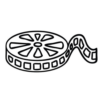 recommend clip art: line drawing cartoon film reel
