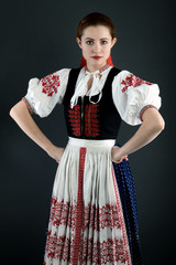 Slovak folklore woman