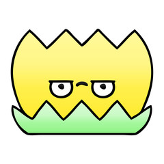 gradient shaded cartoon water lilly