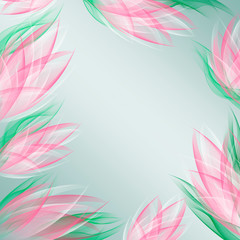 Floral romantic tender background