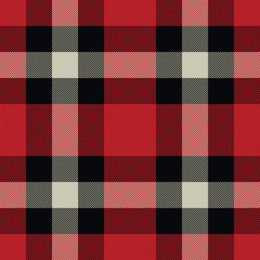 Lumberjack Tartan And Buffalo Check Plaid Seamless Pattern Vector Illustration