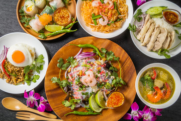 代表的なタイ料理　typical Thai cuisine
