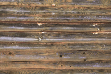 Decorative wooden boards. Horizontal view. Background. Texture.