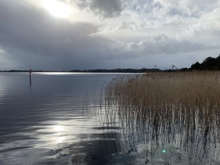 Clouds over the lake