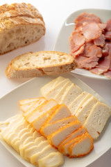 plate with different cheese