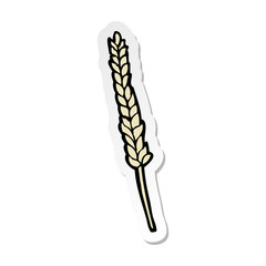 sticker of a cartoon corn