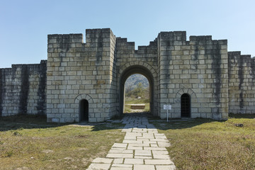 Fototapeta na wymiar Ruins of medieval city of Preslav, capital of the First Bulgarian Empire, Shumen Region, Bulgaria