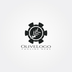 olive oil icon template ,leaves logo,creative vector logo design,illustration element