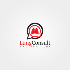 human lung respiratory system flat icon