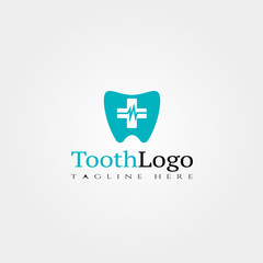 Obraz premium tooth vector logo design,dental logo,medical,creative vector design