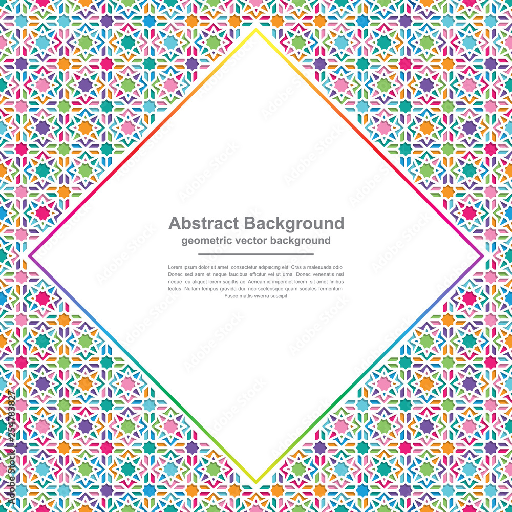 Poster geometry backgrounds with modern colorful combinations with blank spaces in the middle for your text
