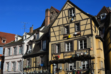 Fototapeta premium Fachwerkarchitektur in Colmar (Frankreich)