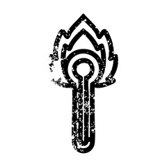 flaming thermometer icon