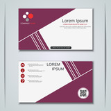 Modern business visiting card vector template
