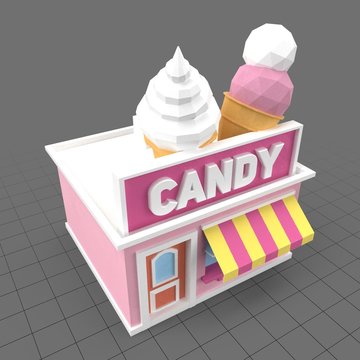 Stylized candy store