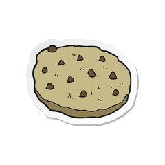 sticker of a cartoon cookie