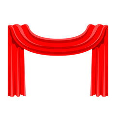 Isolated red cloth image. Vector illustration design