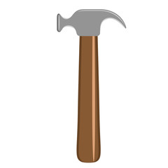 Isolated hammer image. Construction tool. Vector illustration design