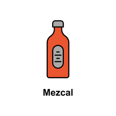 Mezcal, bottle icon. Element of Cinco de Mayo color icon. Premium quality graphic design icon. Signs and symbols collection icon for websites, web design, mobile app