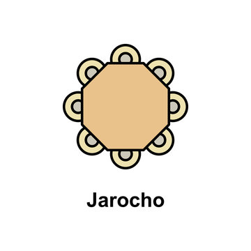 Jarocho icon. Element of Cinco de Mayo color icon. Premium quality graphic design icon. Signs and symbols collection icon for websites, web design, mobile app