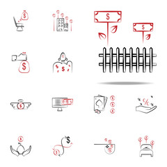 Farming income icon. Finance icons universal set for web and mobile