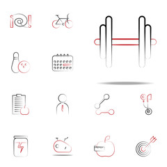 Barbell icon. fitness icons universal set for web and mobile