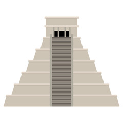 Isolated mexican pyramid image. Vector illustration design