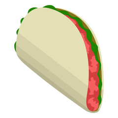 Isolated taco icon image. Vector illustration design