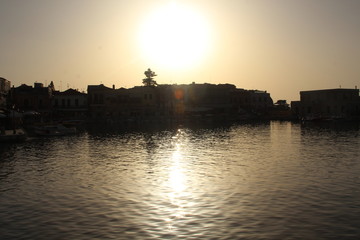 Fototapeta premium sunset on the river