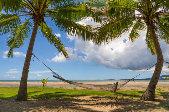 Hammock in Paradise near the Beach in Nadi, Fiji