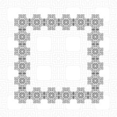 Art deco border frame