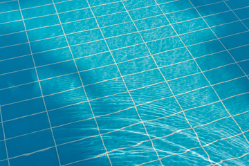 clear blue pool water full frame