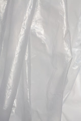 Obraz premium Abstract crumpled white plastic texture background, Close up & Macro shot, Selective focus, transparent concept