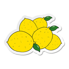 sticker of a cartoon lemons