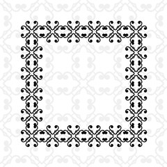 Art deco border frame