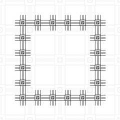 Art deco border frame