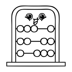 line drawing cartoon abacus