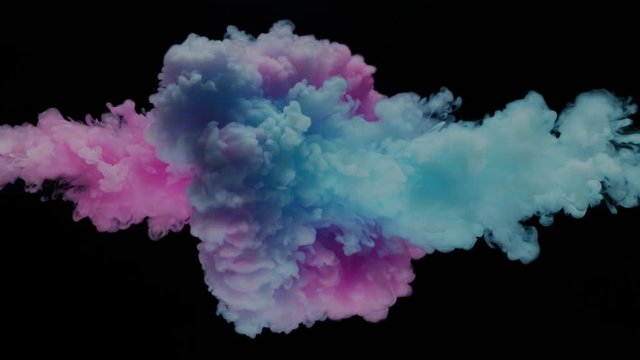 Super slowmotion shot of color inks in water. Shot with high speed camera at 4K.